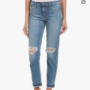 Joe’s Jeans Ex-Lover Boyfriend Straight Ankle Distressed Crop Jeans 30